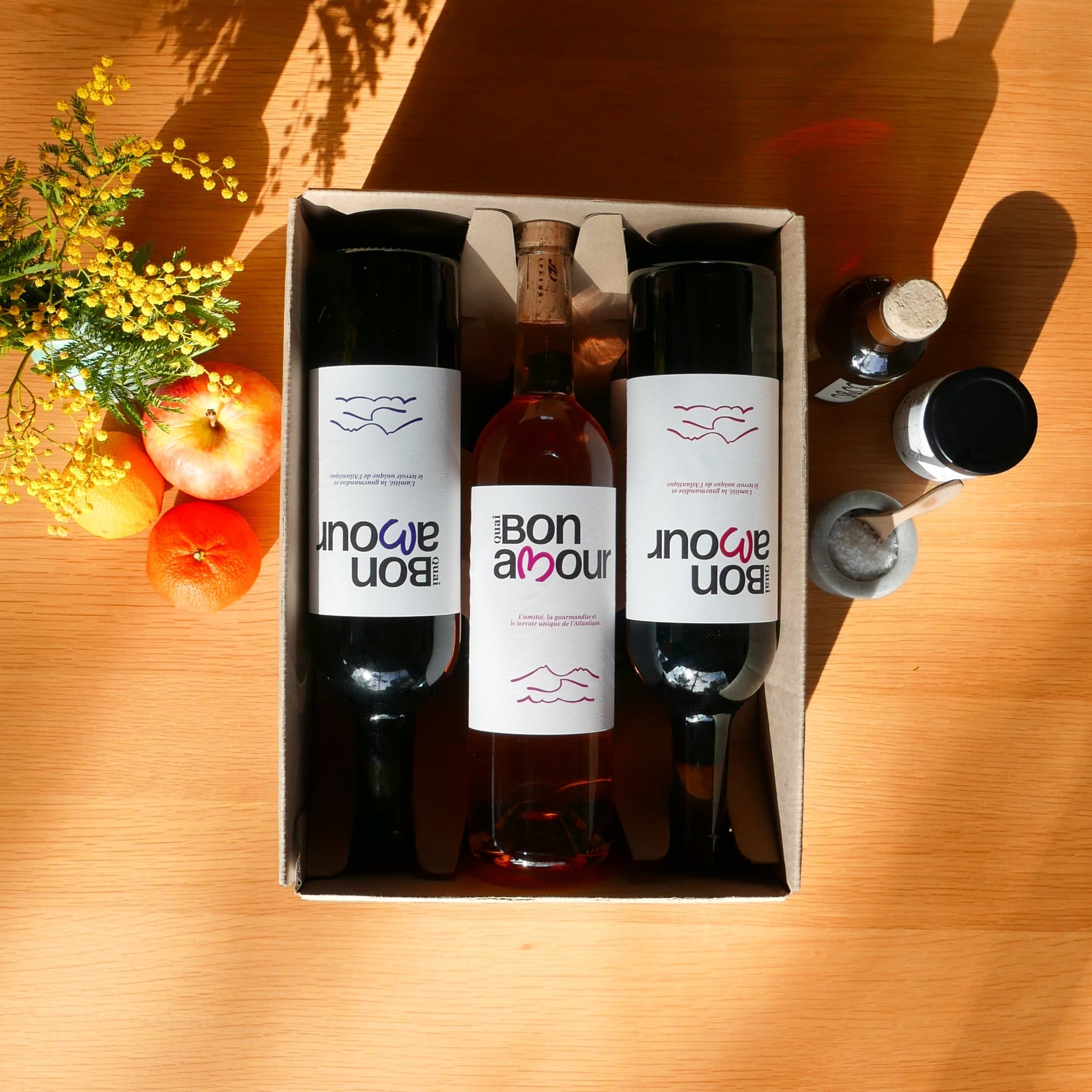 White, red, variegated rosé 6 bottles